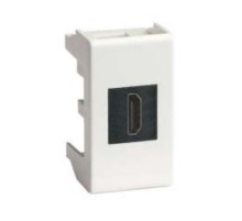 HDMI розетка, Viva, белая, 1 мод.