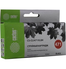 -/ Картридж струйный Cactus CS-CLI471XLBK фото черный (10.8мл) для Canon TS5040/MG5740/MG6840/MG7740