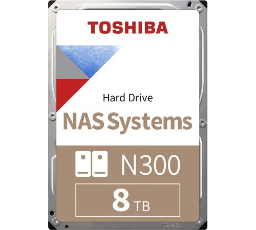 Жесткий диск/ HDD Toshiba N300 SATA3 8Tb 3.5" 7200 256Mb