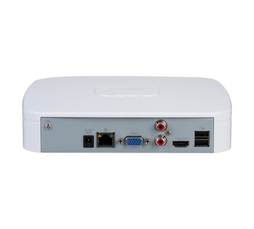 4-канальный IP-видеорегистратор с PoE 4K и H.265+ ИИ, Вх поток 80Мбит/с, H.265+ H.265 H.264+ H.264 MJPEG, разрешение записи до 12Мп, 1 SATA III до 10Тбайт, 4кн@1080p 1кн@12Мп, 1 HDMI 1 VGA, aудио 1/1, 53В(DC)