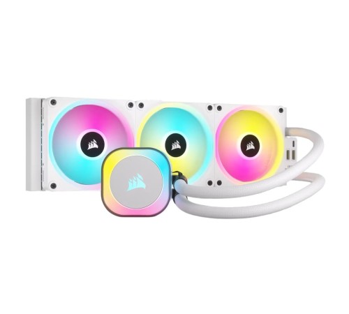 Система жидкостного охлаждения/ Water Cooling System Corsair iCUE LINK H150i RGB (360mm, White, RGB/ Fans: 3x120mm, 63.1CFM, 37dBA, 2400RPM/Rad thickness 27mm/ S: 1851, 1700, 1200, 115X, AM5, AM4) Система жидкостного охлаждения/ Water Cooling System Corsair iCUE LINK H150i RGB (360mm, White, RGB/ Fans: 3x120mm, 63.1CFM, 37dBA, 2400RPM/Rad thickness 27mm/ S: 1851, 1700, 1200, 115X, AM5, AM4)