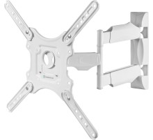 Кронштейн ONKRON/ 32-65" макс. 400*400, 2 колена, наклон -5º+8º, поворот 180º макс, от стены 55-500мм, белый