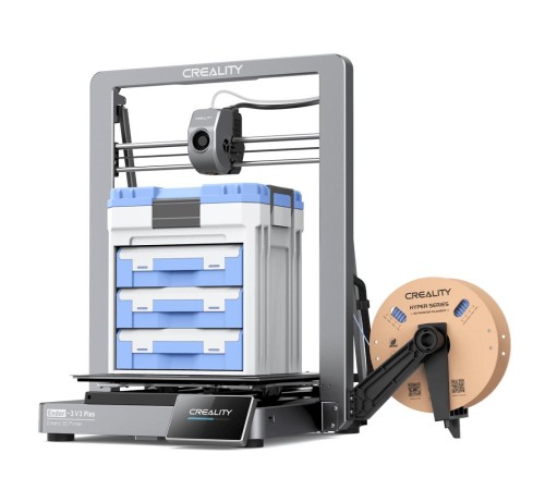 3D принтер Creality Ender-3 V3 Plus, размер печати 300x300x330mm, FDM, PLA/TPU(95A)/PETG/ABS/PLA-CF/PETG-CF/CR-carbon, max 600 мм/с., Enternet, USB, WiFi, Creality cloud APP, 350Вт (набор для сборки) (Мятая упаковка) 3D принтер Creality Ender-3 V3 Plus, размер печати 300x300x330mm, FDM, PLA/TPU(95A)/PETG/ABS/PLA-CF/PETG-CF/CR-carbon, max 600 мм/с., Enternet, USB, WiFi, Creality cloud APP, 350Вт (набор для сборки) (Мятая упаковка)
