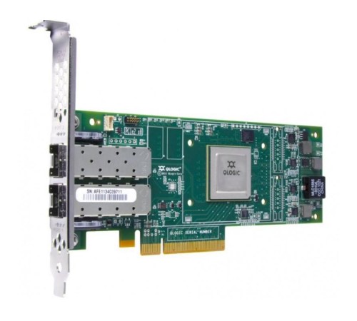 Сетевой адаптер Qlogic QLE2672-CK PCIe 3.0, x8, Dual / 2-ports, 16GFC, SR-Optic, Low Profile