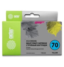 -/ Картридж струйный Cactus CS-C9454A №70 желтый (130мл) для HP DJ Z3100