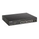Коммутатор D-Link Настраиваемый L2 PoE-коммутатор, 8х1000Base-T PoE  (2 порта 802.3bt 90 Вт), 2x1000Base-X SFP, PoE-бюджет 242 Вт