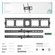 Кронштейн ONKRON/ 55-100" макс. 800*600, наклон 0-15º, поворот 0º, от стены до 78мм, вес до 75кг, черный