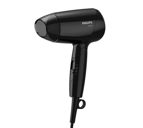 Фен Philips/ Фен Philips, дорожный, мощность 1200 Вт, 2 скорости, 3 режима работы, 1 насадка, цвет черный Фен Philips/ Фен Philips, дорожный, мощность 1200 Вт, 2 скорости, 3 режима работы, 1 насадка, цвет черный