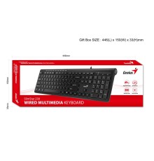 Клавиатура проводная Genius SlimStar 230II Black