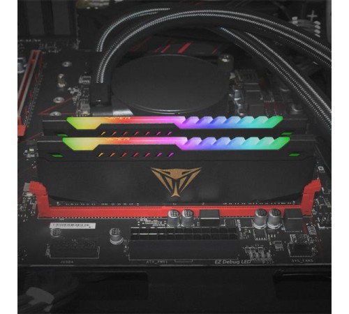Оперативная память Patriot Viper STEEL DDR4 DIMM RGB 16GB 3200MHz KIT 2*8GB CL18 18-22-22-42 1.35V