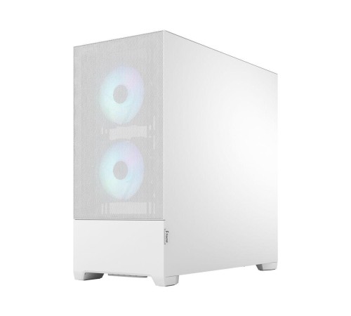 Корпус ПК без блока питания/ Case Fractal Design Pop Air RGB TG Clear Tint, Midi-Tower, 3x120mm RGB, 2xUSB-A 3.2 ATX, mATX, mITX White