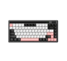Клавиатура механическая беспроводная Dareu A84 Pro White-Black (белый, черный), 84 клавиши, switch BlueSky V3 (linear), подсветка RGB, подключение проводное+Bluetooth+2.4GHz, аккумулятор 2000mAh (Мятая упаковка)