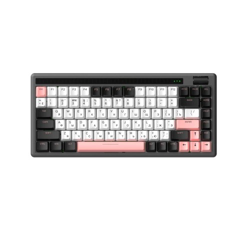 Клавиатура механическая беспроводная Dareu A84 Pro White-Black (белый, черный), 84 клавиши, switch BlueSky V3 (linear), подсветка RGB, подключение проводное+Bluetooth+2.4GHz, аккумулятор 2000mAh Клавиатура механическая беспроводная Dareu A84 Pro White-Black (белый, черный), 84 клавиши, switch BlueSky V3 (linear), подсветка RGB, подключение проводное+Bluetooth+2.4GHz, аккумулятор 2000mAh