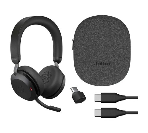 Гарнитура беспроводная/ Jabra Evolve2 75, Link380c MS Stereo Black