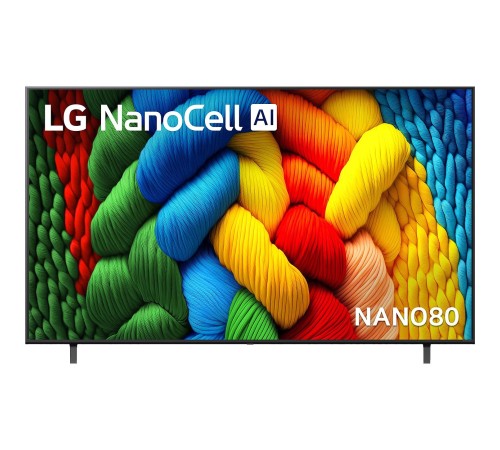Телевизор ЖК 75'' LG/ 75", Ultra HD, Nano Color, Smart TV, WebOS, Wi-Fi, DVB-T2/C/S2, MR, 60Hz Native, 2.0ch (20W), 2 HDMI, 2 USB, 2 Pole, Ashed Blue, 2025