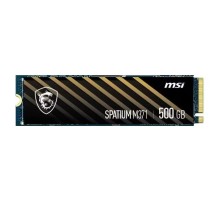 Твердотельный накопитель MSI SSD SPATIUM M371, 500GB, M.2(22x80mm), NVMe, PCIe 3.0 x4, 3D TLC, R/W 2200/1150, IOPs 60 000/200 000, TBW 110, DWPD 0.12 (5 лет)