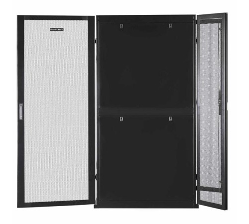 Серверный шкаф SMARTWATT Серверный шкаф Rack S-Series 42U 800x1070мм, двери с перфорацией, боковые панели 4шт и ролики в комплекте, черный (4512020620017)