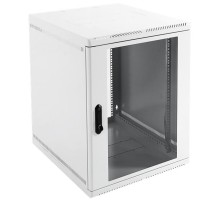 Шкаф ЦМО Шкаф телекоммуникационный настенный сварной 12U (600  500) съёмные стенки, дверь стекло, чёрный