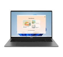 Ноутбук ASUS Vivobook S16 S3607CA-SH100 Intel Core Ultra 5  225H 1.7 GHz /DDR5 16GB 512GB PCIE G4 SSD /Intel UHD Graphics 16" OLED WUXGA  (1920 x 1200) 16:10/Without OS/ 1.66 kg/Matte Gray
