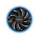 Кулер для процессора/ CPU Cooler PCCooler E126M B (92W, 4-pin PWM, 70mm, Al/Cu, -mm, Blue LED, 1x120mm, 56CFM, 26.5dBA, 1800RPM, S: 1700/1200/115X, AM5/AM4, black)