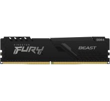 Память оперативная/ Kingston 8GB 3200MT/s DDR4 CL16 DIMM FURY Beast Black