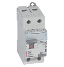 Выключатель дифференциального тока DX3-ID - 2П - 230 В  - 63 А - тип AC - 300 мА - селективный - 2 модуля ВДТ DX3 2П 63А 300мА-AC-S