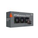 Система охлаждения/ Water Cooling System PCCooler DT360 ARGB Display BK  (300W, 360mm, LED temp., Black, ARGB/ Fans: 3x120mm, 83.83CFM, 3000RPM/ Pump height 62mm, 15dBA, 2600RPM, Rad thickness 27mm/ S: 1851, 1700, 1200, 115X, AM5, AM4)