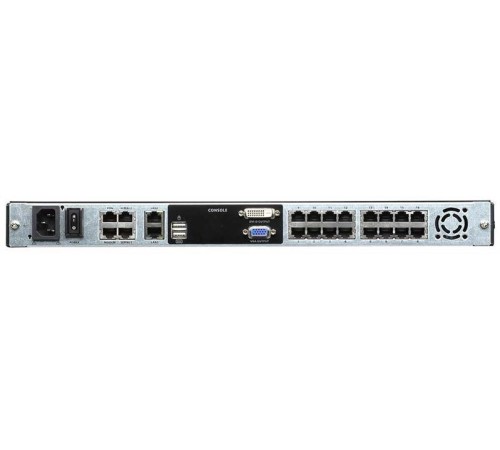 КВМ переключатель ATEN 1L/1R 16p C5 D.Rail LCD KVM over IP SW