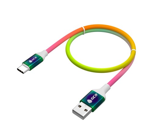 GCR Кабель 1.2m TypeC, для Samsung, ОS Android, быстрая зарядка, GRADIENT, 28/24 AWG, GCR-53075