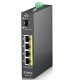 Коммутатор/ ZYXEL RGS100-5P, 5  Port unmanaged PoE Switch, 120 Watt PoE, DIN Rail, IP30, 12-58V DC