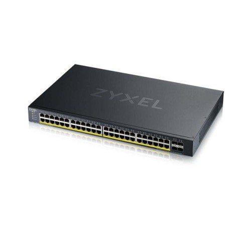 Коммутатор Smart L3 Lite коммутатор PoE+ Zyxel NebulaFlex XGS1935-52HP, rack 19", 48xGE PoE+, 4xSFP+, бюджет PoE 375 Вт