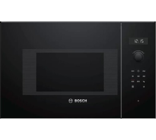 Встраиваемые микроволновые печи BOSCH Serie 4, Встраиваемая микроволновая печь, черный, LED-дисплей, микроволны до 800 Вт, 5 ступеней мощности микроволн, утапливаемый переключатель, 7 автоматических программ, память на одну пользовательскую программу, мно Встраиваемые микроволновые печи BOSCH Serie 4, Встраиваемая микроволновая печь, черный, LED-дисплей, микроволны до 800 Вт, 5 ступеней мощности микроволн, утапливаемый переключатель, 7 автоматических программ, память на одну пользовательскую программу, мно