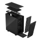 Корпус ПК без блока питания/ Case Fractal Design Meshify 2 Compact TG Dark Tint, Midi-Tower, 2x140mm + 1x120mm, 2xUSB-A 3.2 + 1xUSB 3.2 Type-C ATX, mATX, mITX Black