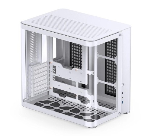 Корпус без блока питания/ Case JONSBO TK-2, Midi-Tower, TG, no fans, 1xUSB-A 3.2 + 1xUSB-C 3.2, ATX, mATX, mITX White