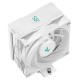 Кулер для процессора DEEPCOOL AG400 DIGITAL WH LGA1700/1200/115X/AM5/AM4 (9шт/кор, TDP 220W, PWM, Fan 120mm, 4 тепл. трубки, черный) RET (R-AG400-WHNDMN-G-1)