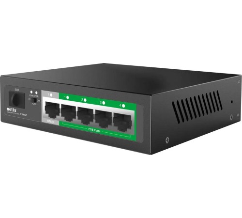 Коммутатор/ Коммутатор Netis P106GC (L2) 5x1Гбит/с 1SFP 4PoE 60W неуправляемый