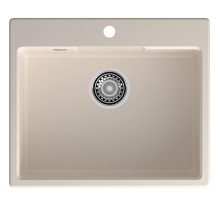 Кухонная мойка GRANFEST GRANFEST Мойка URBAN 658  1-чаша 580*490мм, монтаж: врезной, материал: кварц, цвет: белый