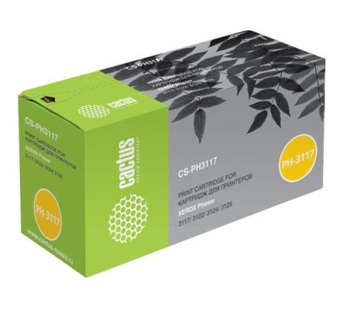 -/ Картридж лазерный Cactus CS-PH3117 106R01159 черный (3000стр.) для Xerox Phaser 3117/3122/3124/3125