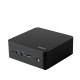 Мини ПК/ Cubi NUC 1M-052BRU  Intel Core 5 120U(1.4Ghz)/Gb/noDVD/BT/WiFi/war 1y/0.625kg/Black/noOS + no KB+M