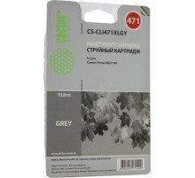 -/ Картридж струйный Cactus CS-CLI471XLGY серый (10.8мл) для Canon TS5040/MG5740/MG6840/MG7740