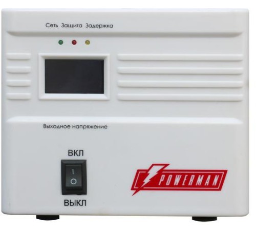 Стабилизатор POWERMAN AVS 500A, ступенчатый регулятор, 500ВА/250Вт, 160-260В, максимальный входной ток 5А, 1 евророзетка, IP-20, напольный, 190мм х 150мм х130мм, 2.11 кг./ Stabilizer POWERMAN AVS 500A, step-type regulator, 500VA/250W, 160-260V, maximum in Стабилизатор POWERMAN AVS 500A, ступенчатый регулятор, 500ВА/250Вт, 160-260В, максимальный входной ток 5А, 1 евророзетка, IP-20, напольный, 190мм х 150мм х130мм, 2.11 кг./ Stabilizer POWERMAN AVS 500A, step-type regulator, 500VA/250W, 160-260V, maximum in