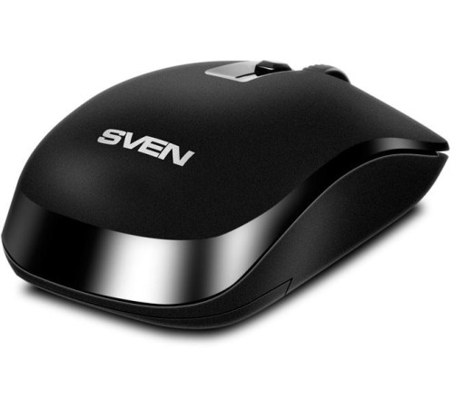 Беспроводная мышь SVEN RX-260W чёрная (2,4 GHz, 3+1кл. 800/1200/1600DPI, блист.)