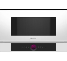 Встраиваемые микроволновые печи BOSCH 900Вт, 5 режимов, инвертер, 21 л, цвет белый, петли слева