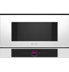 Встраиваемые микроволновые печи BOSCH 900Вт, 5 режимов, инвертер, 21 л, цвет белый, петли слева