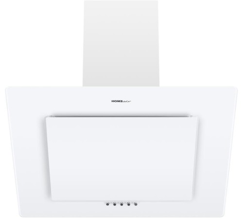 ВЫТЯЖКА HOMSAir Elf Push 60 Glass White/ наклонная, подвесная, кнопочное управление, 3 скорости, 650 м3/ч,до 25 м2, 47 Дб, светодиодное LED-освещение, ширина 60 см, высота 30 см, белый цвет