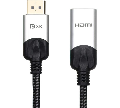 Адаптер/ Адаптер DisplayPort(M) ---> HDMI(F) 0.15m 8K@60Hz VCOM <CG6218M-0.15> Адаптер/ Адаптер DisplayPort(M) ---> HDMI(F) 0.15m 8K@60Hz VCOM <CG6218M-0.15>