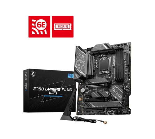 Материнская плата/ MB MSI INTEL Z790 s1700, 4xDDR5(256GB), HDMI 2.1/DP, 1xPCIe 5.0x16, 1xPCIe 4.0x16, 1xPCIe 3.0x16, 1xPCIe 3.0, 1xLAN (2.5GbE), Wi-Fi, BT, 6xSATA 6Gb/s, 4xM.2, 1xUSB-C, 3xUSB 3.2, 4xUSB 2.0, ATX Материнская плата/ MB MSI INTEL Z790 s1700, 4xDDR5(256GB), HDMI 2.1/DP, 1xPCIe 5.0x16, 1xPCIe 4.0x16, 1xPCIe 3.0x16, 1xPCIe 3.0, 1xLAN (2.5GbE), Wi-Fi, BT, 6xSATA 6Gb/s, 4xM.2, 1xUSB-C, 3xUSB 3.2, 4xUSB 2.0, ATX