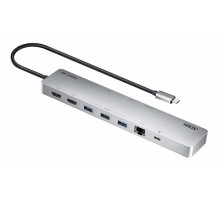 док станция ATEN 8k (4k HDMI Dual Display) 11-in-1 USB-C Multiport Dock with USB PD 100W