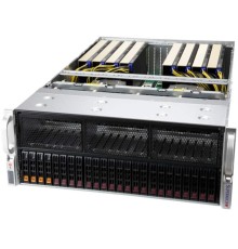 Серверная платформа Supermicro GPU A+ 4U Server 4125GS-TNRT noCPU(2)9004 EPYC/TDP 400W/no DIMM(24) only DDR5/SATARAID HDD(2)SFF NVMe(4)SFF/2x10Gbe/support up to 8 double/Single width GPU/4x2000W