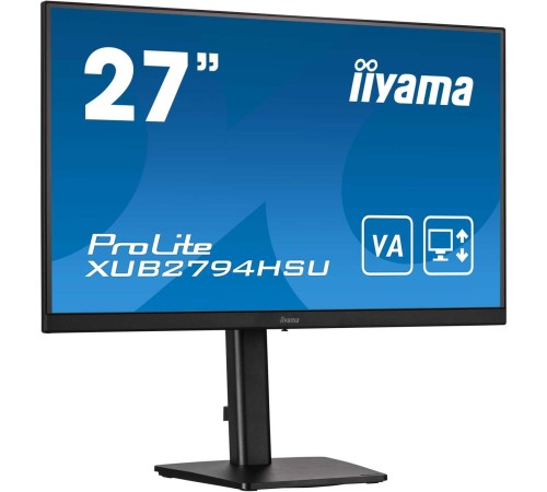 Монитор LCD 27'' 16:9 1920х1080(FHD) VA, Нет, 75 Hz, 250cd/m2, 3000:1, 80M:1, 4ms, VGA, HDMI, DP, USB-Hub, Height adj, Tilt, Swivel, Speakers, 3Y, Black (Вскрытая упаковка) Монитор LCD 27'' 16:9 1920х1080(FHD) VA, Нет, 75 Hz, 250cd/m2, 3000:1, 80M:1, 4ms, VGA, HDMI, DP, USB-Hub, Height adj, Tilt, Swivel, Speakers, 3Y, Black (Вскрытая упаковка)